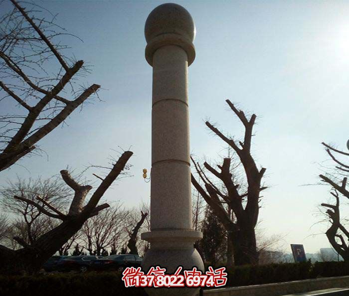 絢麗多彩的大理石雕塑石柱，打造優(yōu)雅秀美的廣場景觀