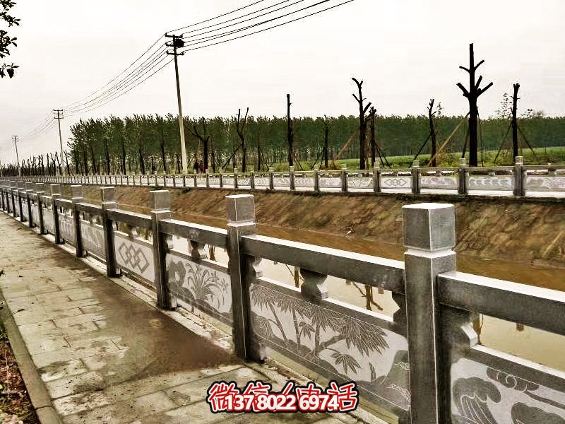 美化城市河道，完美防護(hù)欄桿，大理石裝飾