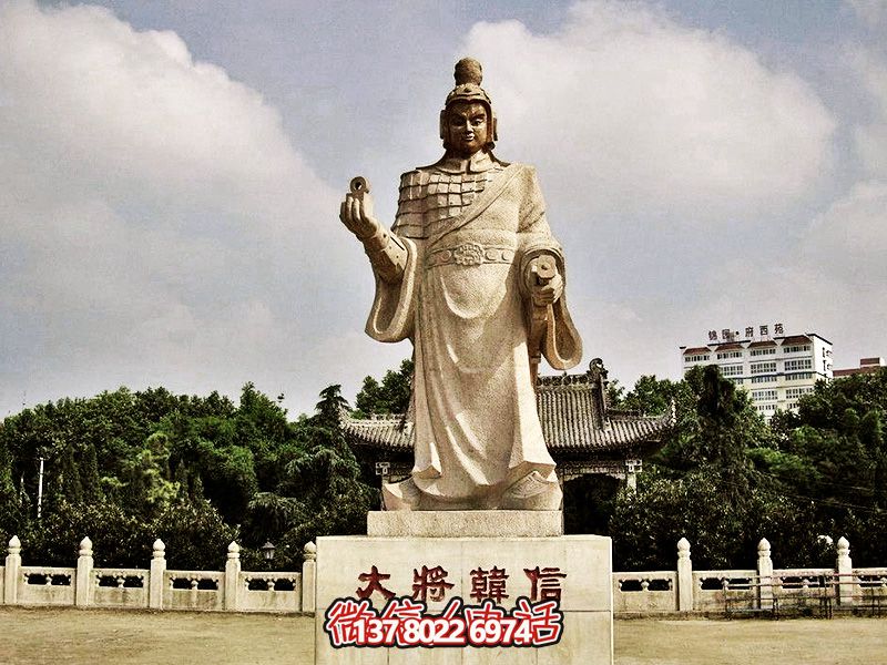 以漢白玉雕塑緬懷韓信，美化景區(qū)，展現(xiàn)創(chuàng)意兵