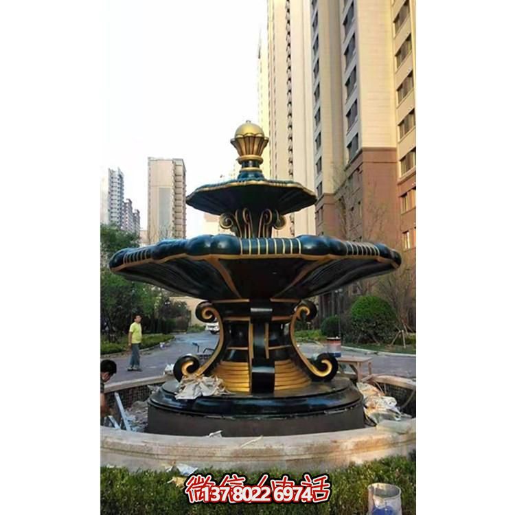 歐式風格石雕大型噴泉雕塑，點綴別墅小區(qū)
