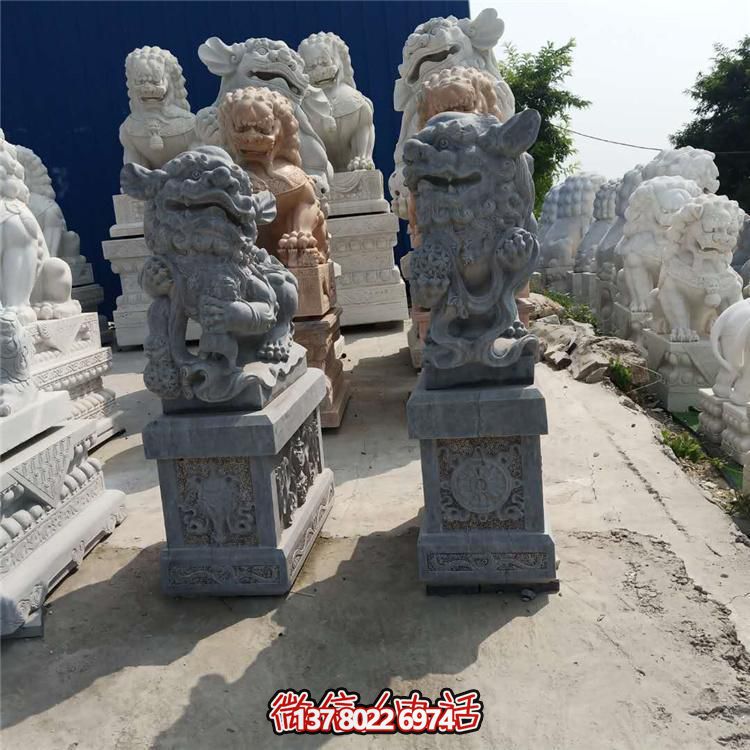 精美獅子大理石石雕，為庭院、公司、門口添彩