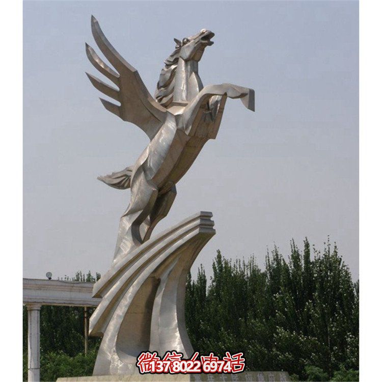 不銹鋼拉絲雕塑，點(diǎn)綴廣場(chǎng)、學(xué)校及園林景觀