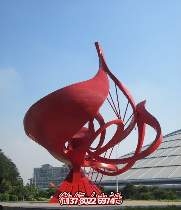 不銹鋼花朵雕塑，個(gè)性創(chuàng)意想象
