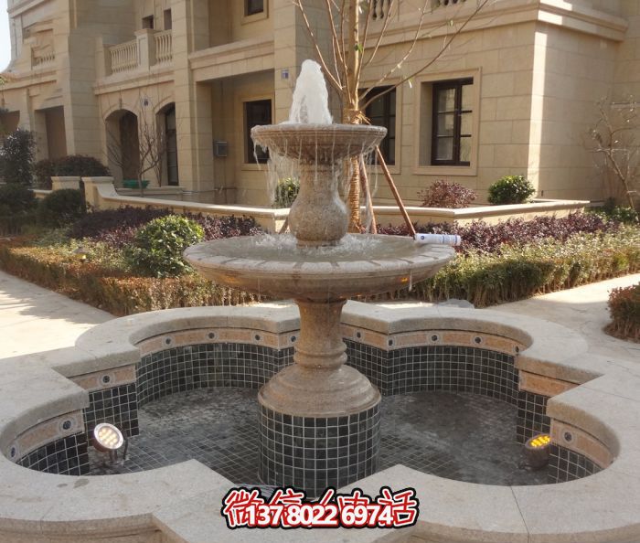 精致的大理石噴泉雕塑，給您的小區(qū)景觀添彩