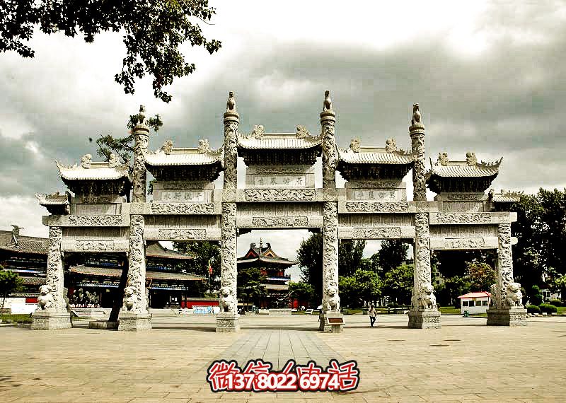 五門浮雕牌坊，美化大型景區(qū)廣場(chǎng)