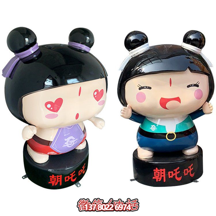 玻璃鋼公仔擺件，精美卡通裝飾品