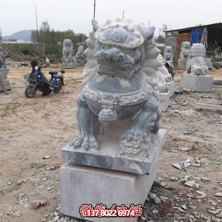 仿古大理石石雕獅子雕塑，為你的園林景觀增添經典風采