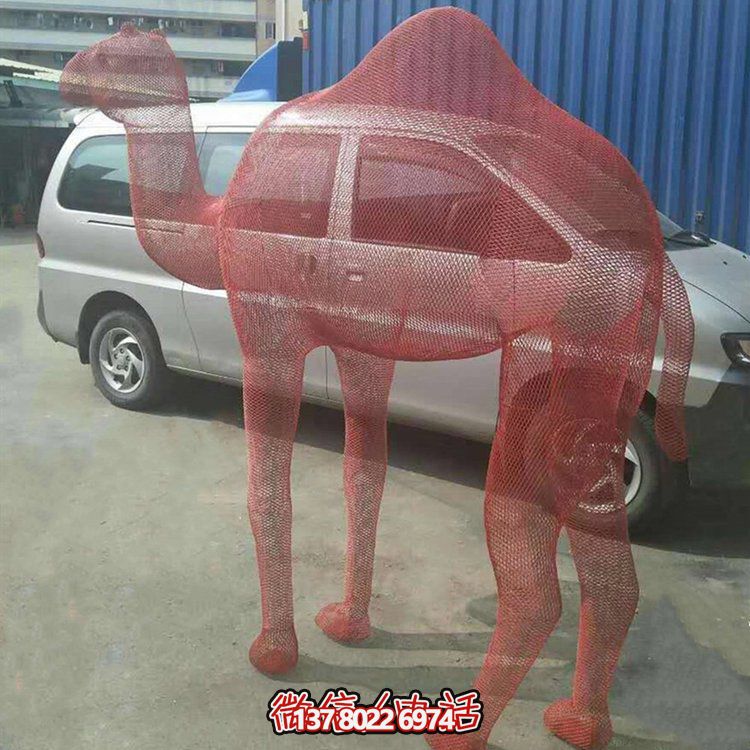 不銹鋼網(wǎng)格景觀雕塑，點(diǎn)綴廣場美景