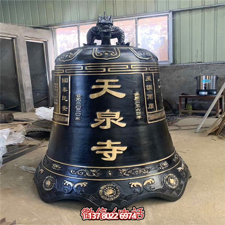 天泉青銅掛鐘雕塑傳承古老文化，鑄就精美藝術(shù)品