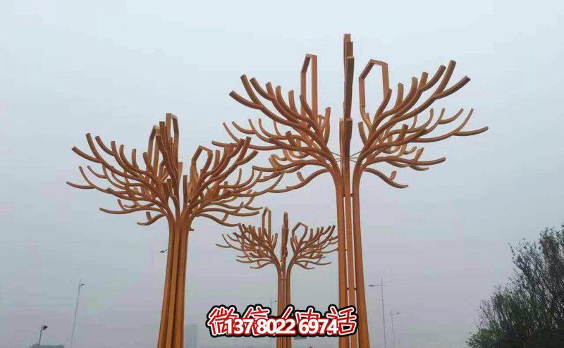 不銹鋼景觀雕塑，提升步行商業(yè)街抽象美感