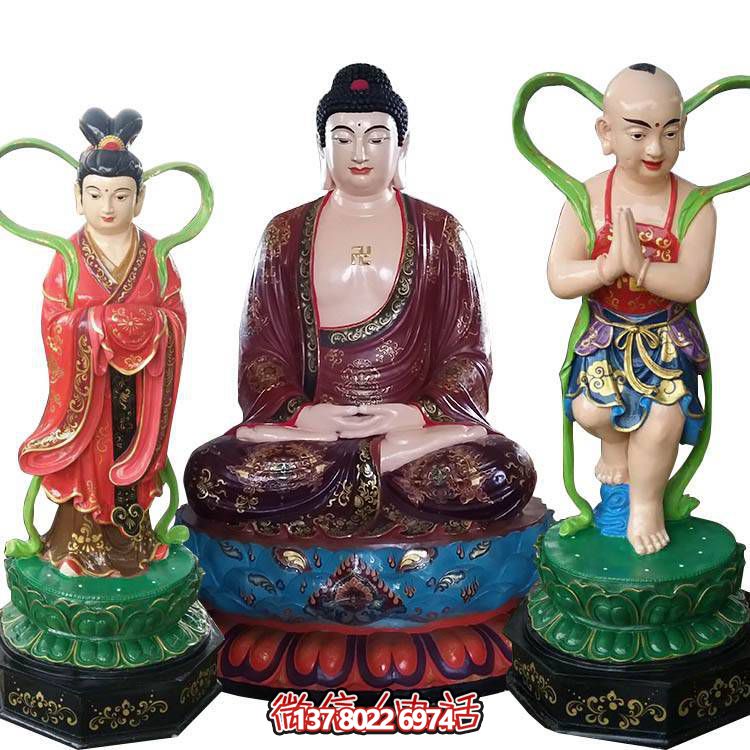 融合玻璃鋼、玻璃、彩繪技術(shù)的戶外景觀如來雕塑