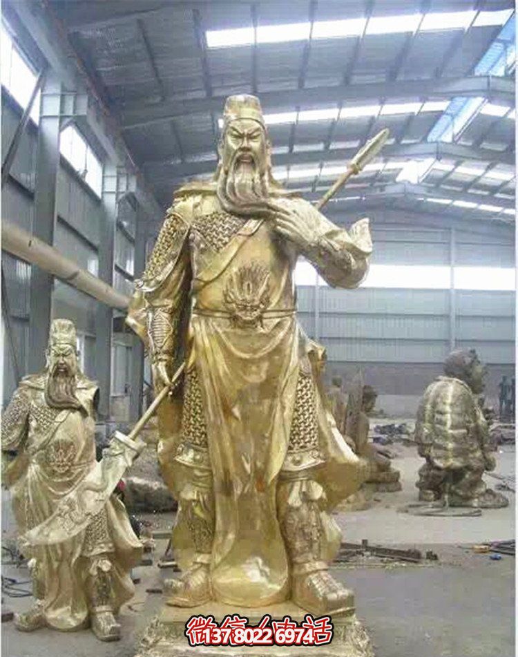 關(guān)公鎏金雕塑，讓企業(yè)招財更加順利