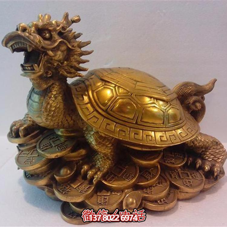精美大型銅雕龍龜擺件，點綴您的庭院與公司寺廟