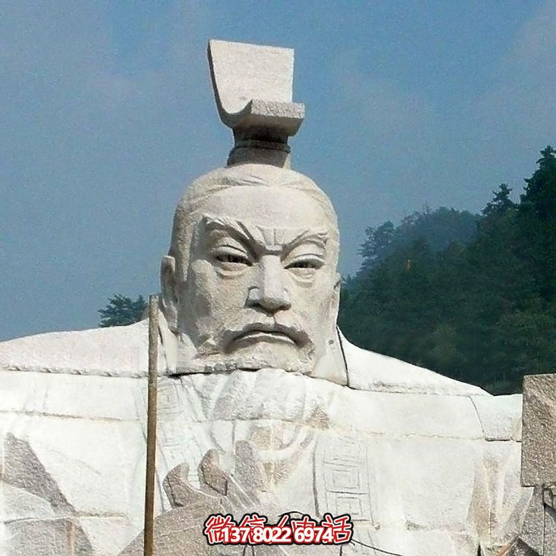 漢武帝劉徹大型石雕頭像，為您的園林景觀增添精彩