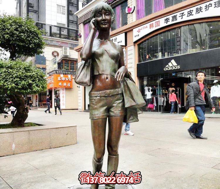 精美銅雕女孩雕塑——帶你暢游街頭，體驗(yàn)夢(mèng)幻快樂(lè)時(shí)光