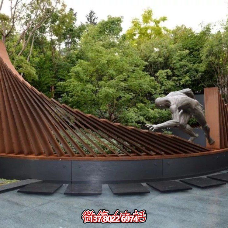不銹鋼景觀雕塑，創(chuàng)意裝點公園戶外園林