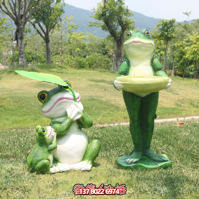 玻璃鋼創(chuàng)意青蛙雕塑，給游樂園帶來新的游樂體驗(yàn)