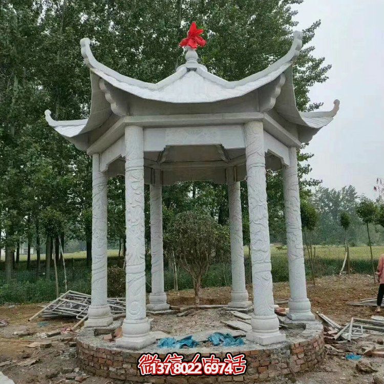 單層石涼亭，讓您擁有完美休閑空間