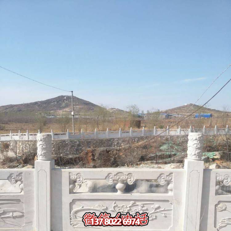 漢白玉防護(hù)欄桿，裝飾美化河道景區(qū)