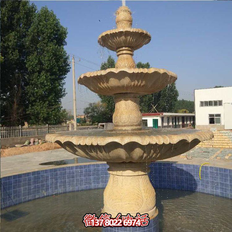 花崗巖噴泉流水?dāng)[件，給你不一樣的戶外廣場園林景觀雕塑