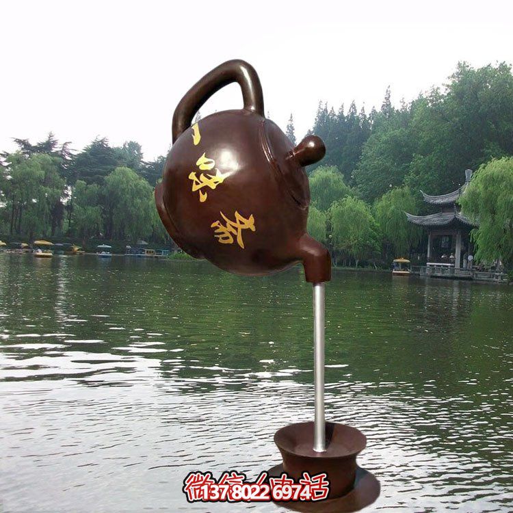 大型仿銅玻璃鋼懸空流水?dāng)[件，點(diǎn)綴園林景觀