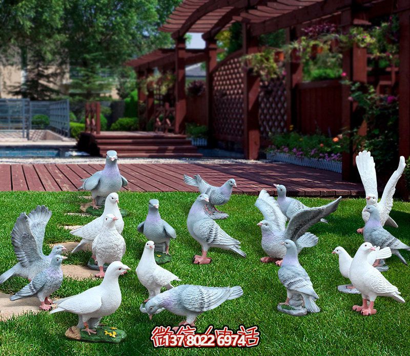 童趣仿真動物樹脂雕塑，打造完美草坪戶外景觀
