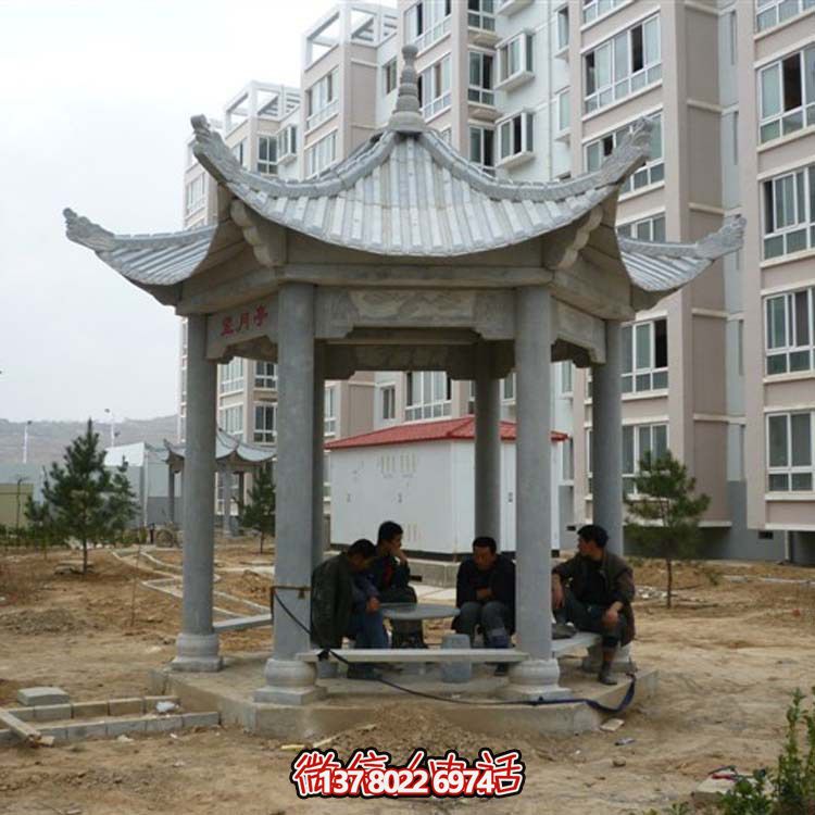 古典風(fēng)情涼亭，點綴小區(qū)廣場，讓您休閑身心