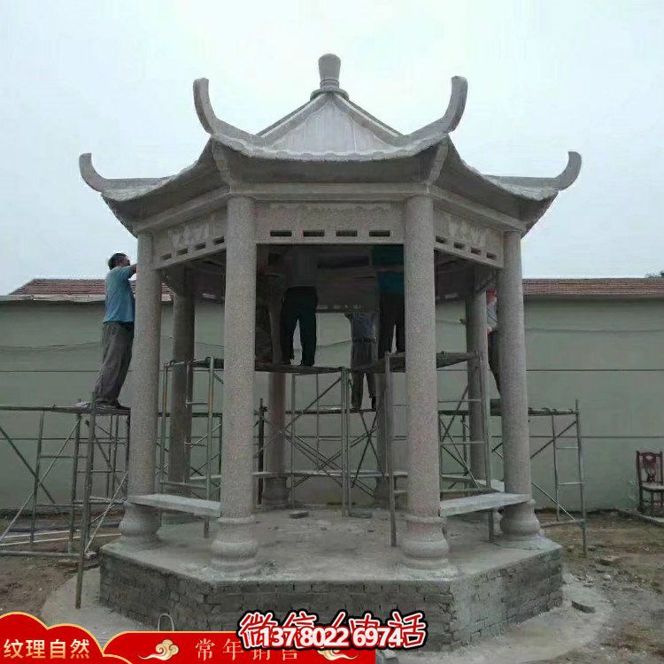 創(chuàng)意涼亭大理石雕塑，為戶外公園帶來獨(dú)特魅力