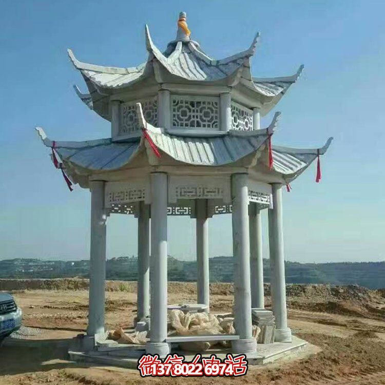 中式雙層涼亭，傳承傳統(tǒng)文化美學