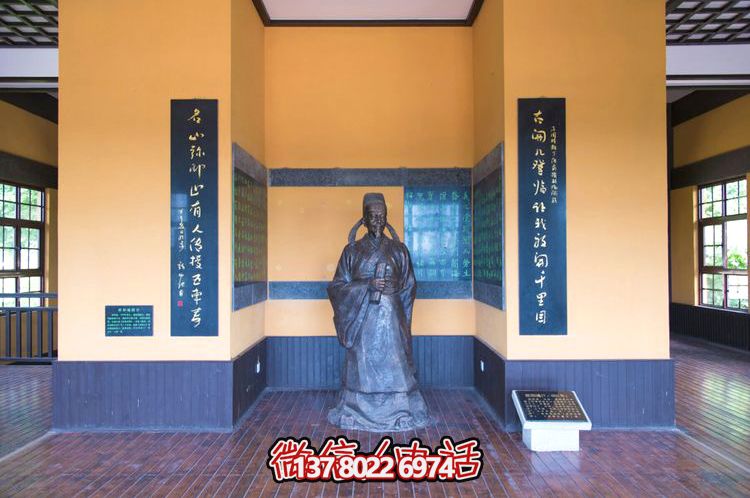 歐陽詢鑄銅雕像，讓歷史文化名人永恒鐫刻