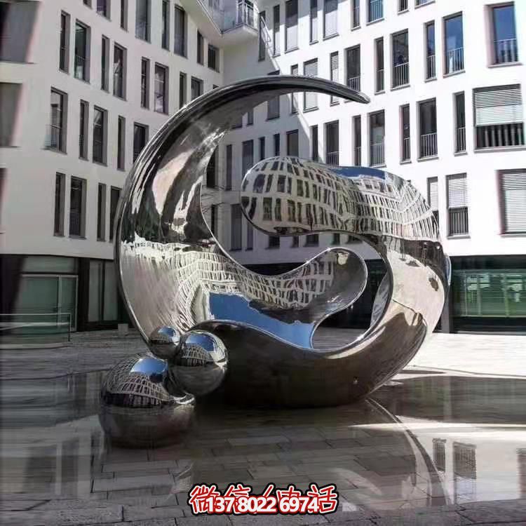 高品質(zhì)不銹鋼大型雕塑，精美戶外園林景觀