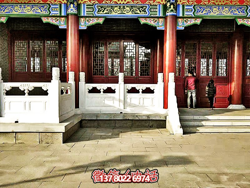 唯美古典，精致古建筑——漢白玉雕刻欄桿扶手