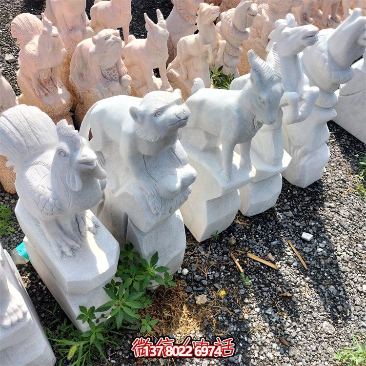 十二生肖小石雕擺件，帶來更多的吉祥與幸運