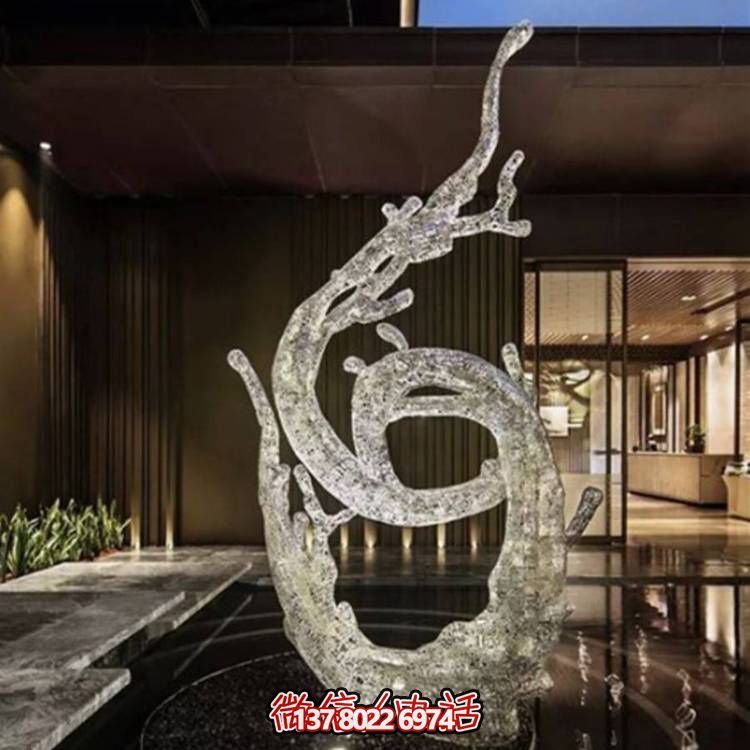 不銹鋼浪花雕塑，創(chuàng)意廣場(chǎng)裝飾