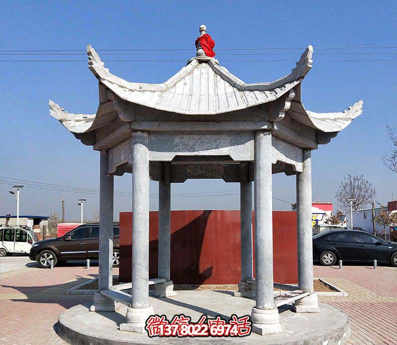 精致大理石涼亭，點綴完美小區(qū)廣場