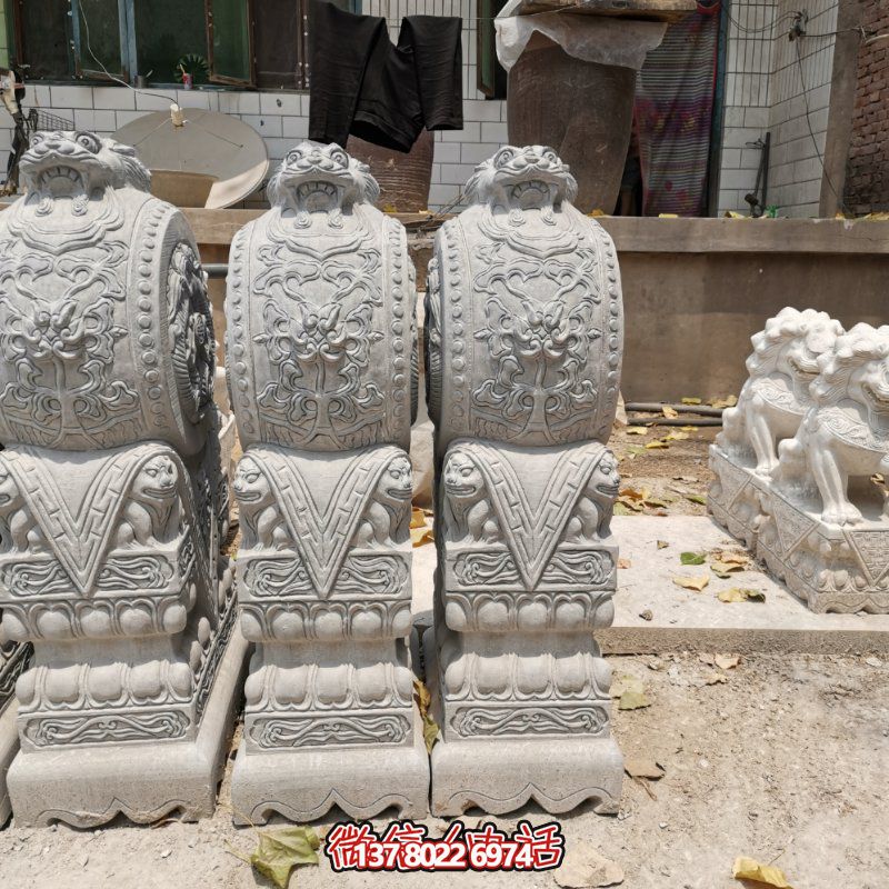 精美古典石雕擺件，美化庭院景觀