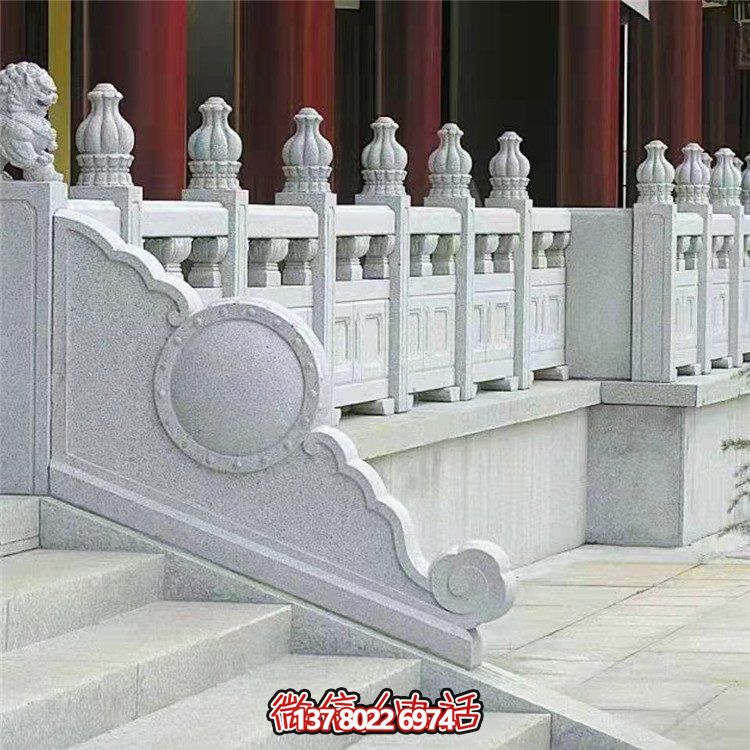 精美石雕欄桿欄板，點綴景區(qū)景點，增添園林雕塑之美
