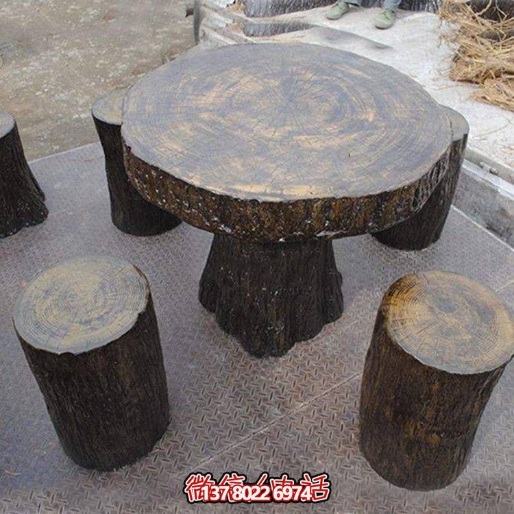 玻璃鋼樹木仿真凳子，為公園戶外空間提供美觀休閑