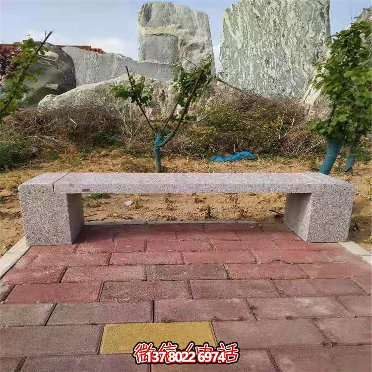 花崗巖長(zhǎng)形石凳，裝飾您的小區(qū)公園