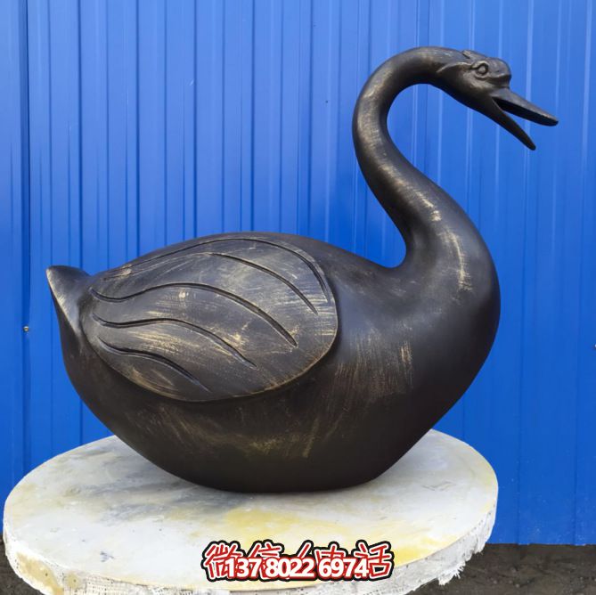 不銹鋼雕塑，休息時讓湖邊更美麗——天鵝雕塑