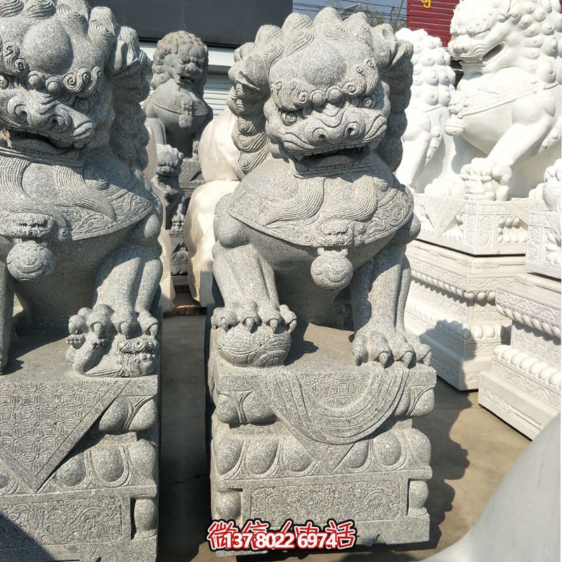 精美大理石獅子雕塑，裝點(diǎn)你的戶(hù)外庭院