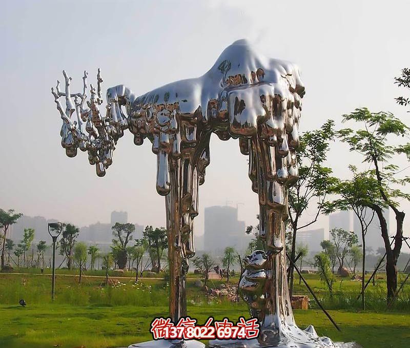不銹鋼雕塑拱門——傳承抽象文化，融入人文精神