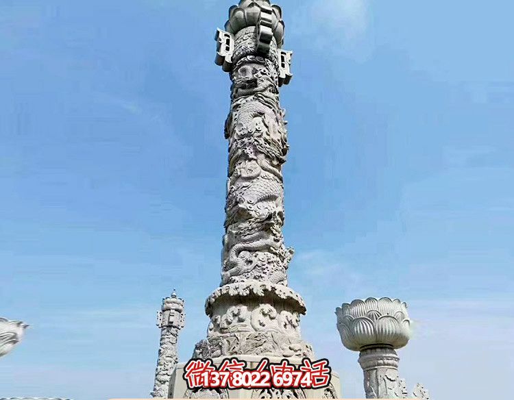 景點(diǎn)廣場浮雕龍紋石柱雕塑 景點(diǎn)廣場浮雕龍紋石柱雕塑