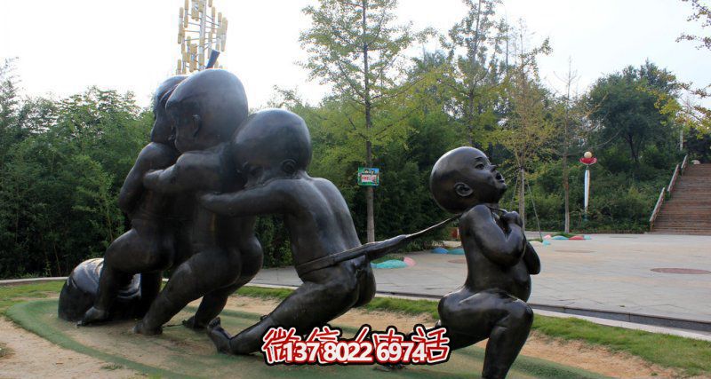 戶(hù)外拔蘿卜的小孩街邊景觀銅雕兒童雕塑 戶(hù)外拔蘿卜的小孩街邊景觀銅雕兒童雕塑