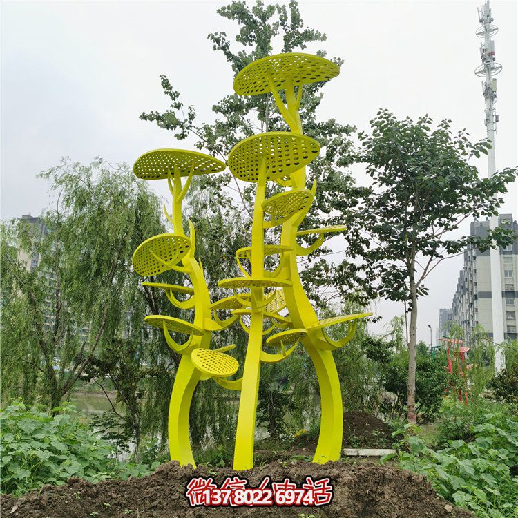 不銹鋼抽象樹(shù)，網(wǎng)狀樹(shù)葉樹(shù)冠