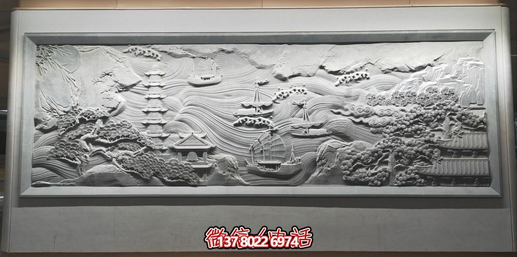 古韻山海景，帆影塔光共逸興